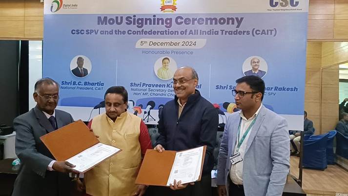 Milestone in Financial Inclusion CSC e-Governance Services and Confederation of All India Traders Partner for Last-Mile Empowerment Indiawirenow.com