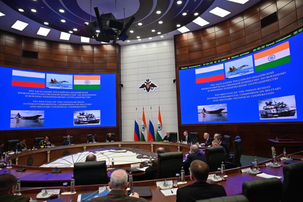 Raksha Mantri & his Russian counterpart co-chair 21st session of India-Russia Inter-Governmental Commission on Military & Military Technical Cooperation in Moscow Indiawirenow.com