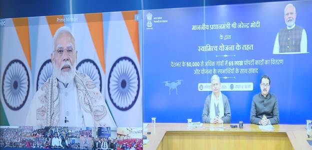 Prime Minister Shri Narendra Modi Distributes 65 lakh Property Cards under SVAMITVA Scheme; Total Property Cards Distributed Reach 2.25 Crore Milestone Indiawirenow.com