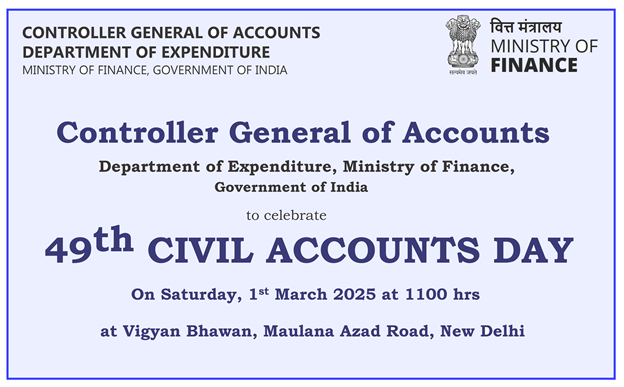 Union Finance Minister Smt. Nirmala Sitharaman to preside over as Chief Guest for the 49th Civil Accounts Day celebrations in New Delhi on 1st March 2025 IndiaWireNOW.com